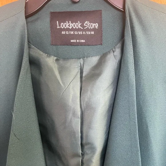 Emerald Green Oversized Blazer/Jacket - Picture 3 of 10